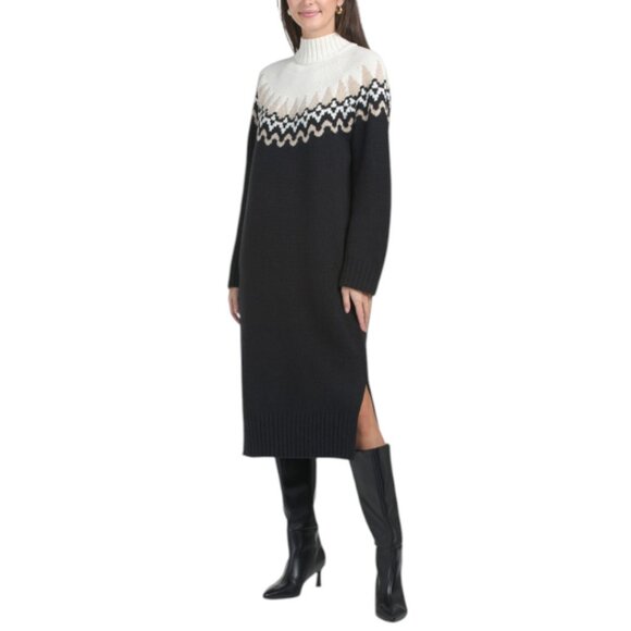 BARBOUR Kingsford Pattern Sweater Dress - Picture 1 of 4